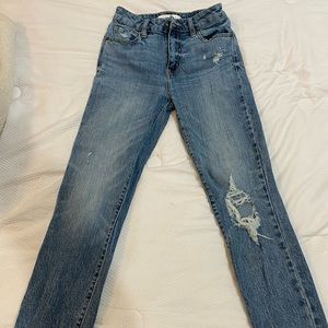 Eunina Womens Denim Super High Rise Mom Jean